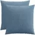 vidaXL Kissenbezug 2 pcs ALMELO Blau 55 x 55 cm Cord