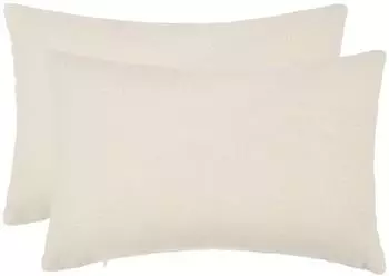 vidaXL Kissenbezug 2 pcs HEERLEN Creme 50 x 70 cm Boucl&eacute;