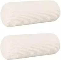 vidaXL Kissenbezug 2 pcs HEERLEN Creme &Oslash; 15 x 40 cm Cord