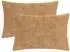 vidaXL Kissenbezug 2 stk. HEERLEN Taupe 40 x 60 cm Faux Kaninchenfell