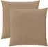 vidaXL Kissenbezug 2 stk. HEERLEN Taupe 65 x 65 cm Polyester