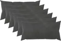 vidaXL Kissenbezug 6 pcs HEERLEN Dunkelgrau 40 x 70 cm Samt