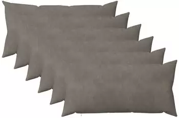 vidaXL Kissenbezug 6 pcs HEERLEN Hellgrau 40 x 70 cm Samt