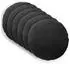 vidaXL Kissenbezug 6 pcs HEERLEN Schwarz Ø 60 cm Samt