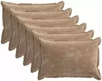 vidaXL Kissenbezug 6 stk. HOUTEN Braun 50 x 70 cm Chenille-Stoff