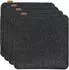 MIQIO Sitzkissen eckig, dunkelgrau, recyceltes PET, 4er-Set, 35x35cm (cushion-re-dg-4)
