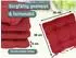 ZOLLNER Stuhlkissen 4er-Set 38x38cm, rot, 55% Baumwolle 45% Polyester (38x38)