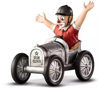 Gilde Clown "Endspurt" Dekofigur, 11cm (10249)