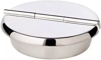 Edzard Ashburn Klapp-Aschenbecher schwerversilbert, &Oslash; 10cm (2943)
