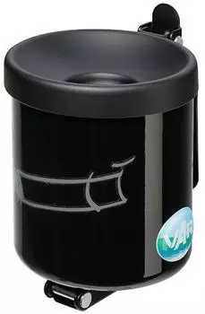 Proregal Robuster Ascher Zur Wandmontage 0,6 Liter HxBxT 10 x 9 x 9 cm Stahl Schwarz