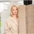 Relaxdays Paravent Holz Papier Natur 4-teilig 170 cm x 160 cm x 2 cm 4,2 kg