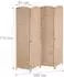 Relaxdays Paravent Holz Papier Natur 4-teilig 170 cm x 160 cm x 2 cm 4,2 kg