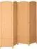 HomCom Room Divider Polypropylen Kiefernholz 180L x 1,7B x 180H cm Naturholz