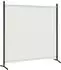 Woltu WOLTU Paravent Raumteiler 1-teiliger Freistehender Sichtschutz 180x177 cm Creme