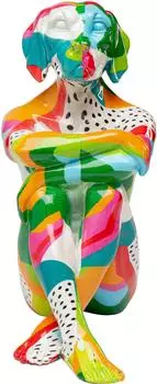 KARE Deko Figur Dog Gillie Abstract