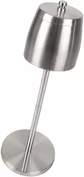 Relaxdays Standaschenbecher Edelstahl Silber H&ouml;henverstellbar 68 cm x 15 cm