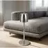 Relaxdays Standaschenbecher Edelstahl Silber Höhenverstellbar 68 cm x 15 cm