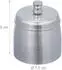 Relaxdays Aschenbecher Edelstahl Silber mit Deckel 9 cm x 7,5 cm 250 g