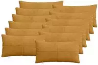 vidaXL Kissenbezug 12 pcs ALMELO Gelb 40 x 80 cm Cord