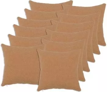 vidaXL Kissenbezug 12 pcs HEERLEN Beige 50 x 50 cm Boucl&eacute;