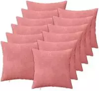 vidaXL Kissenbezug 12 pcs HEERLEN Rosa 50 x 50 cm Samt