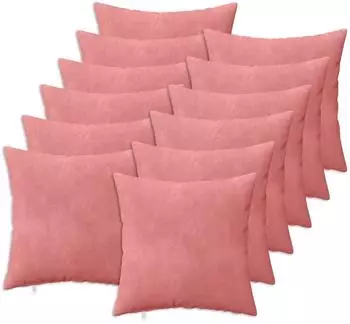 vidaXL Kissenbezug 12 pcs HEERLEN Rosa 50 x 50 cm Samt