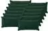 vidaXL Kissenbezug 12 pcs HOUTEN Dunkelgrün 40 x 80 cm Samt