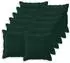 vidaXL Kissenbezug 12 pcs HOUTEN Dunkelgrün 50 x 50 cm Samt