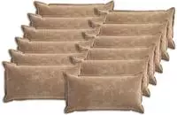 vidaXL Kissenbezug 12 stk. HOUTEN Braun 40 x 80 cm Chenille-Stoff