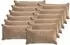 vidaXL Kissenbezug 12 stk. HOUTEN Braun 40 x 80 cm Chenille-Stoff