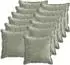 vidaXL Kissenbezug 12 stk. HOUTEN Grün 50 x 50 cm Chenille-Stoff