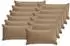 vidaXL Kissenbezug 12 stk. HOUTEN Taupe 40 x 80 cm Polyester