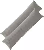 vidaXL Kissenbezug 2 pcs ALMELO Hellgrau 40 x 145 cm Cord