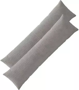 vidaXL Kissenbezug 2 pcs ALMELO Hellgrau 40 x 145 cm Cord