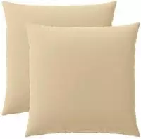 vidaXL Kissenbezug 2 pcs HEERLEN Beige 60 x 60 cm Polyester