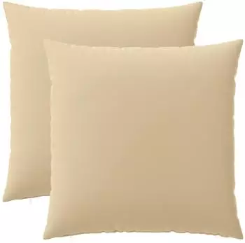 vidaXL Kissenbezug 2 pcs HEERLEN Beige 60 x 60 cm Polyester
