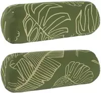 vidaXL Kissenbezug 2 pcs HEERLEN Blattdesign &Oslash; 15 x 40 cm Polyester