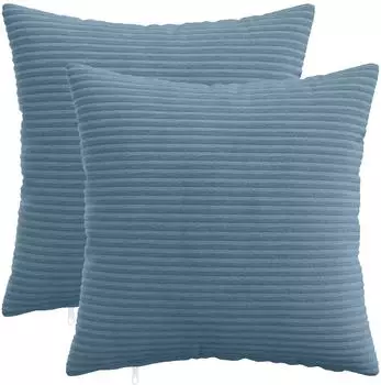 vidaXL Kissenbezug 2 pcs HEERLEN Blau 30 x 30 cm Cord