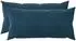 vidaXL Kissenbezug 2 pcs HEERLEN Blau 40 x 70 cm Samt
