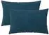 vidaXL Kissenbezug 2 pcs HEERLEN Blau 50 x 70 cm Samt