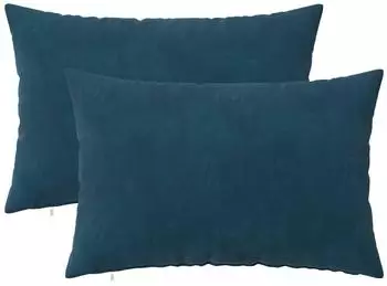 vidaXL Kissenbezug 2 pcs HEERLEN Blau 50 x 75 cm Samt