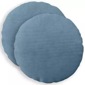 vidaXL Kissenbezug 2 pcs HEERLEN Blau &Oslash; 50 cm Cord