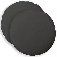 vidaXL Kissenbezug 2 stk. HEERLEN Dunkelgrau &Oslash; 40 cm Stoff