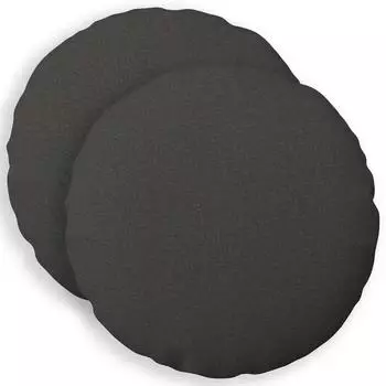 vidaXL Kissenbezug 2 pcs HEERLEN Dunkelgrau &Oslash; 40 cm