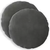 vidaXL Kissenbezug 2 pcs HEERLEN Dunkelgrau &Oslash; 60 cm Samt