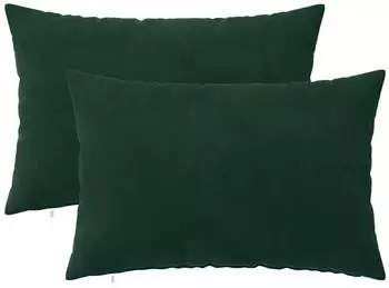 vidaXL Kissenbezug 2 pcs HEERLEN Dunkelgr&uuml;n 50 x 70 cm Samt