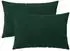 vidaXL Kissenbezug 2 pcs HEERLEN Dunkelgrün 50 x 70 cm Samt