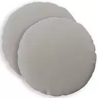 vidaXL Kissenbezug 2 pcs HEERLEN Grau &Oslash; 50 cm Polyester