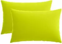 vidaXL Kissenbezug 2 pcs HEERLEN Hellgr&uuml;n 40 x 60 cm Polyester