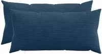 vidaXL Kissenbezug 2 pcs HEERLEN Marineblau 40 x 70 cm Cord